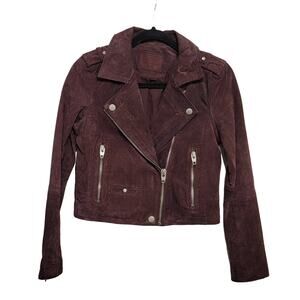 SL-8 Suede Moto Jacket XS